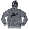 Custom Pennant Flag Tri-Blend Hoodie Tribe Lacrosse