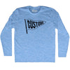 Custom Pennant Flag Adult Tri-Blend Long Sleeve T-shirt Tribe Lacrosse