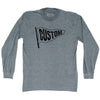 Custom Pennant Flag Adult Tri-Blend Long Sleeve T-shirt Tribe Lacrosse
