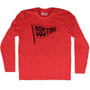 Custom Pennant Flag Adult Tri-Blend Long Sleeve T-shirt Tribe Lacrosse