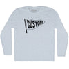 Custom Pennant Flag Adult Tri-Blend Long Sleeve T-shirt Tribe Lacrosse