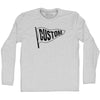 Custom Pennant Flag Adult Cotton Long Sleeve T-shirt Tribe Lacrosse