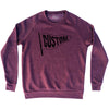 Custom Pennant Flag Adult Tri-Blend Sweatshirt Tribe Lacrosse