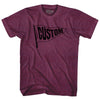 Custom Pennant Flag Adult Tri-Blend T-shirt Tribe Lacrosse