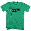 Custom Pennant Flag Adult Tri-Blend T-shirt Tribe Lacrosse