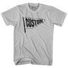Custom Pennant Flag Adult Cotton T-shirt Tribe Lacrosse