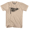 Custom Pennant Flag Adult Cotton T-shirt Tribe Lacrosse