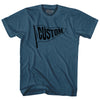 Custom Pennant Flag Adult Cotton T-shirt Tribe Lacrosse