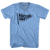 Custom Pennant Flag Adult Tri-Blend V-neck T-shirt Tribe Lacrosse
