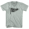 Custom Pennant Flag Adult Tri-Blend V-neck T-shirt Tribe Lacrosse