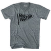Custom Pennant Flag Adult Tri-Blend V-neck T-shirt Tribe Lacrosse