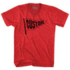 Custom Pennant Flag Adult Tri-Blend V-neck T-shirt Tribe Lacrosse
