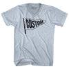 Custom Pennant Flag Adult Tri-Blend V-neck T-shirt Tribe Lacrosse