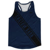 Custom Sash Left To Right Running Tank Tops Made In USA by Tribe Lacrosse