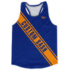 Custom Sash Left To Right Running Tank Tops Made In USA by Tribe Lacrosse