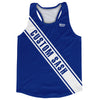 Custom Sash Left To Right Running Tank Tops Made In USA by Tribe Lacrosse