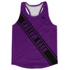 Custom Sash Left To Right Running Tank Tops Made In USA by Tribe Lacrosse
