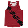Custom Sash Left To Right Running Tank Tops Made In USA by Tribe Lacrosse