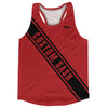 Custom Sash Left To Right Running Tank Tops Made In USA by Tribe Lacrosse