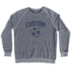 Custom Soccer Ball Adult Tri-Blend Sweatshirt by Tribe Lacrosse