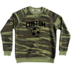 Custom Soccer Ball Adult Tri-Blend Sweatshirt by Tribe Lacrosse