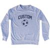 Custom Soccer Ball Adult Tri-Blend Sweatshirt by Tribe Lacrosse