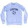 Custom Soccer Ball Adult Tri-Blend Sweatshirt by Tribe Lacrosse