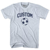 Custom Soccer Ball Adult Tri-Blend T-shirt by Tribe Lacrosse