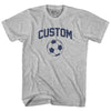 Custom Soccer Ball Womens Cotton Junior Cut T-Shirt by Tribe Lacrosse