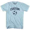 Custom Soccer Ball Adult Cotton T-shirt by Tribe Lacrosse