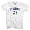 Custom Soccer Ball Adult Cotton T-shirt by Tribe Lacrosse