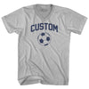 Custom Soccer Ball Adult Tri-Blend V-neck T-shirt by Tribe Lacrosse