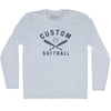 Custom Softball Adult Tri-Blend Long Sleeve T-shirt by Tribe Lacrosse