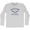 Custom Softball Adult Cotton Long Sleeve T-shirt by Tribe Lacrosse