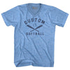 Custom Softball Adult Tri-Blend V-neck T-shirt by Tribe Lacrosse
