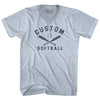 Custom Softball Adult Tri-Blend V-neck T-shirt by Tribe Lacrosse