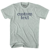 Custom Text Rage Font Adult Tri-Blend T-shirt by Tribe Lacrosse
