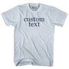 Custom Text Rage Font Adult Tri-Blend T-shirt by Tribe Lacrosse