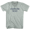 Custom Text Rage Font Adult Tri-Blend V-neck T-shirt by Tribe Lacrosse