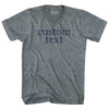 Custom Text Rage Font Tri-Blend V-neck Womens Junior Cut T-shirt by Tribe Lacrosse