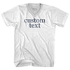 Custom Text Rage Font Adult Tri-Blend V-neck T-shirt by Tribe Lacrosse