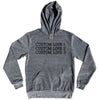 Custom Typewriter Font Tri-Blend Hoodie Tribe Lacrosse