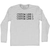 Custom Typewriter Font Adult Cotton Long Sleeve T-shirt Tribe Lacrosse