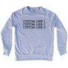 Custom Typewriter Font Adult Tri-Blend Sweatshirt Tribe Lacrosse