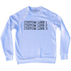 Custom Typewriter Font Adult Tri-Blend Sweatshirt Tribe Lacrosse
