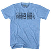 Custom Typewriter Font Adult Tri-Blend T-shirt Tribe Lacrosse