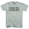 Custom Typewriter Font Adult Tri-Blend T-shirt Tribe Lacrosse