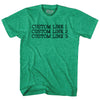 Custom Typewriter Font Adult Tri-Blend T-shirt Tribe Lacrosse