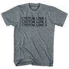 Custom Typewriter Font Womens Tri-Blend Junior Cut T-Shirt Tribe Lacrosse
