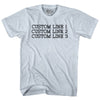 Custom Typewriter Font Adult Tri-Blend T-shirt Tribe Lacrosse